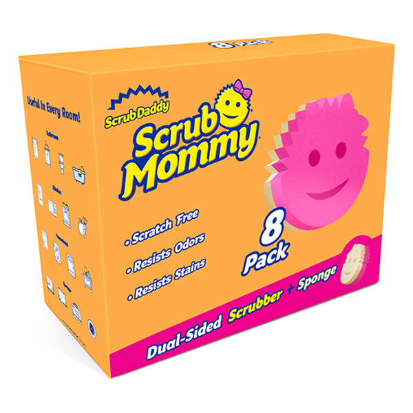 Scrub Daddy Scrub Mommy sponzen roze (8 stuks) Scrub Daddy 123schoon.nl
